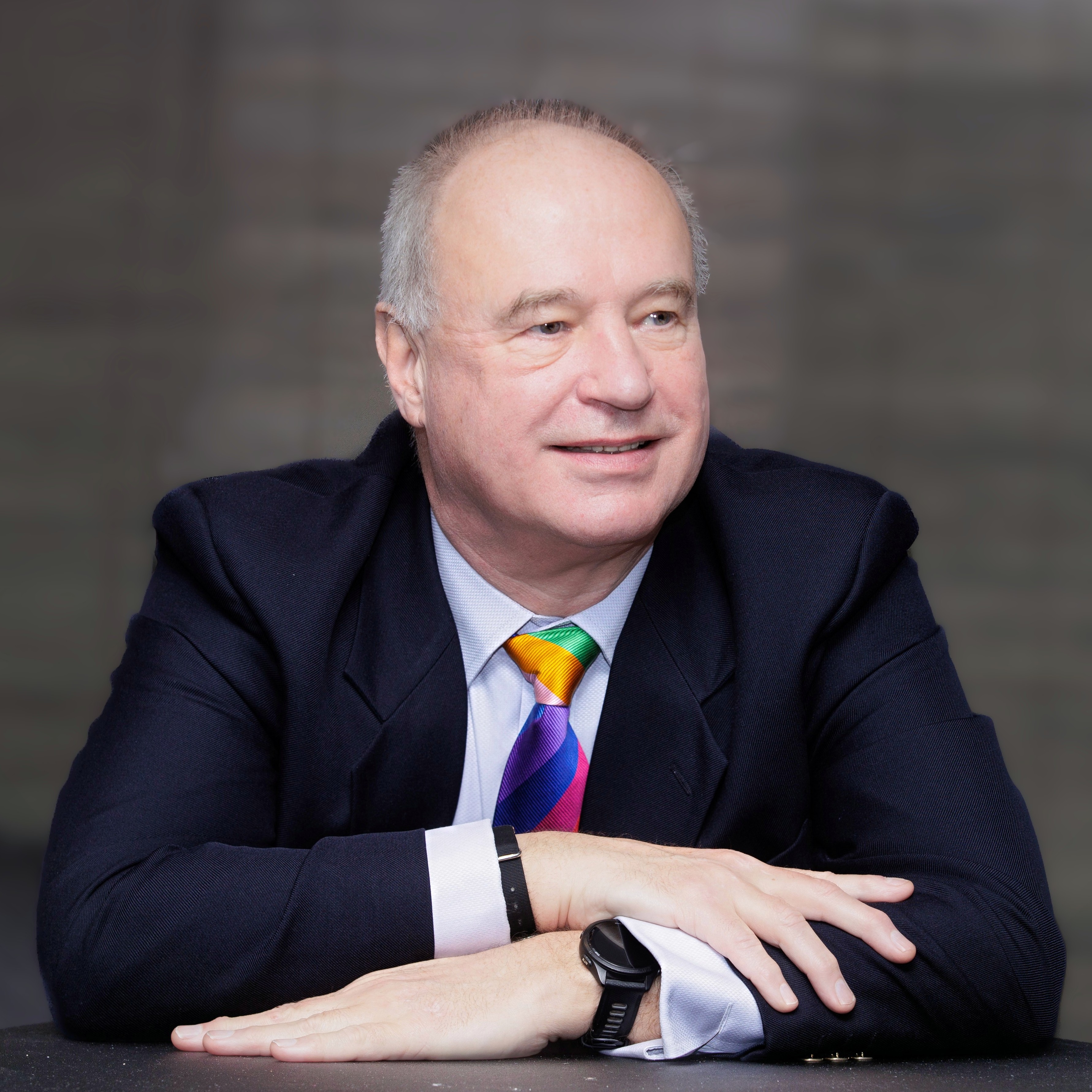 Bob speaking to a team