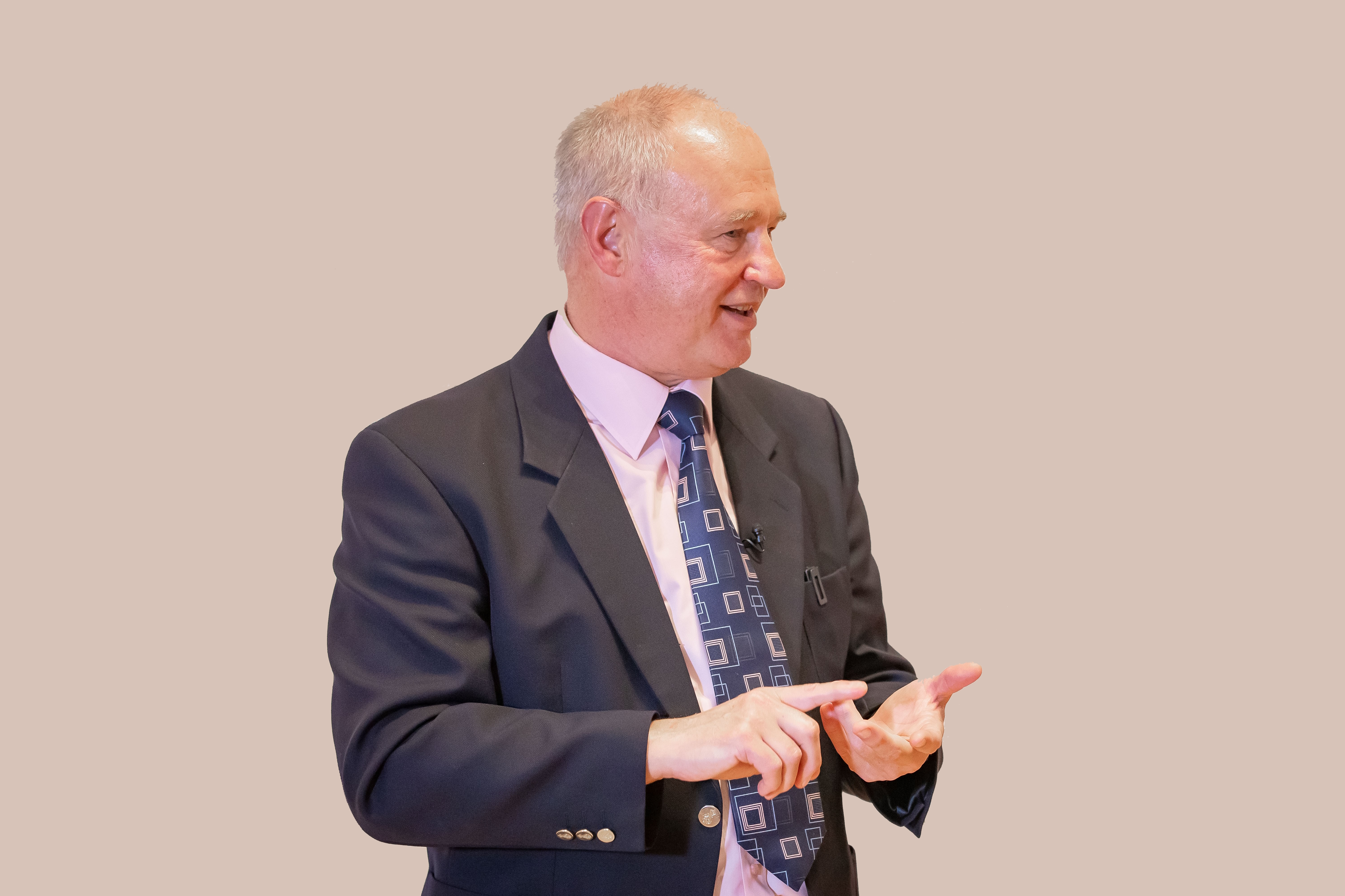 Bob speaking at an event